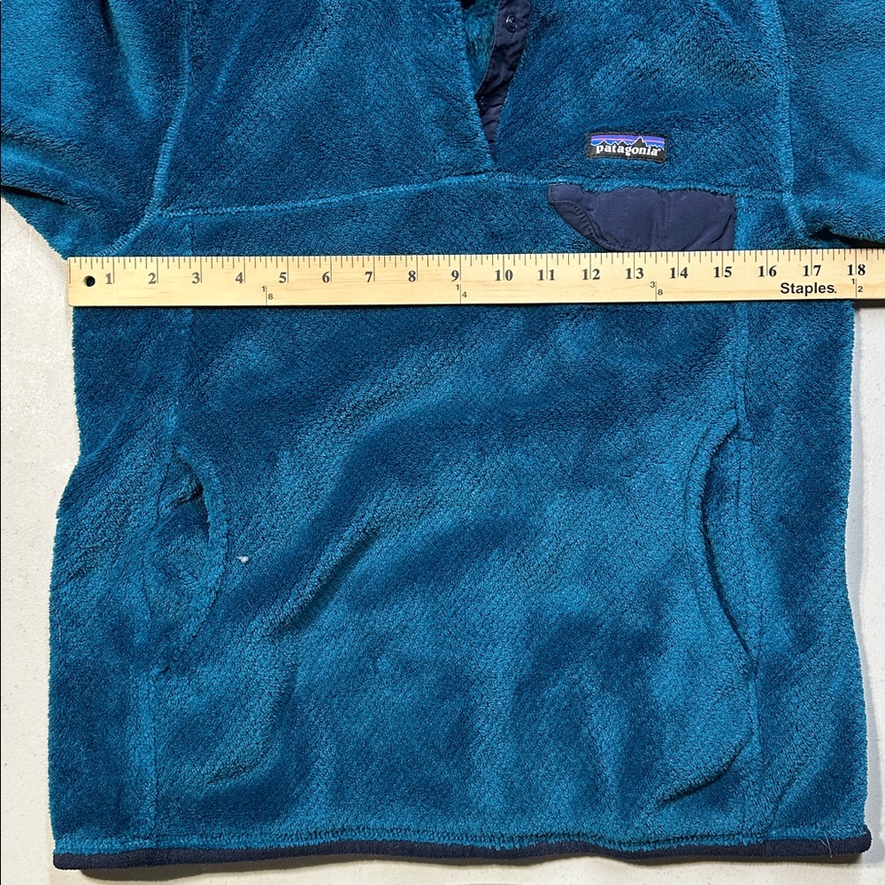 Patagonia Women’s Deep Teal Fleece Snap Pullover Snap T - Small - Picture 9 of 12